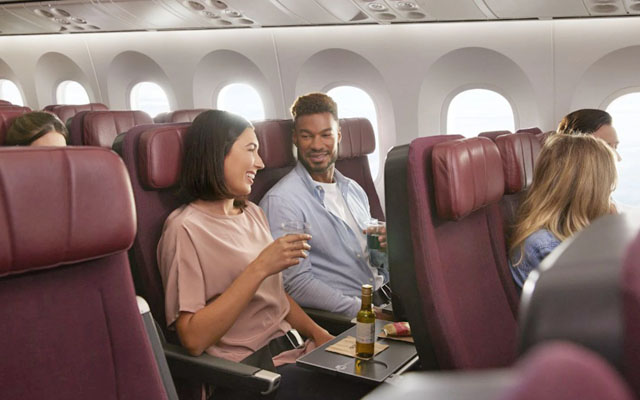 Qantas opens up Economy wine bar from midday