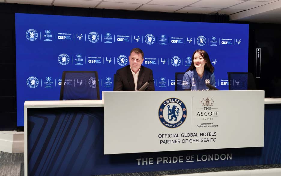 Ascott scores Chelsea Football Club partnership in its quest to enhance guest experiences and loyalty perks
