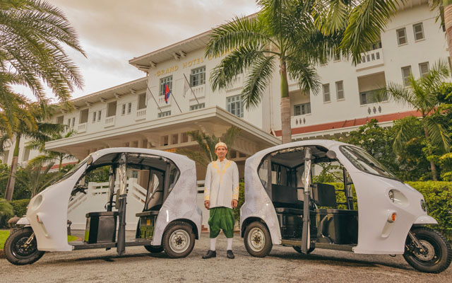 Raffles Grand Hotel d’Angkor rolls out new sustainable rides