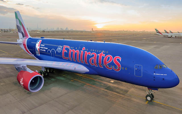 Emirates dons new NBA livery ahead of NBA season